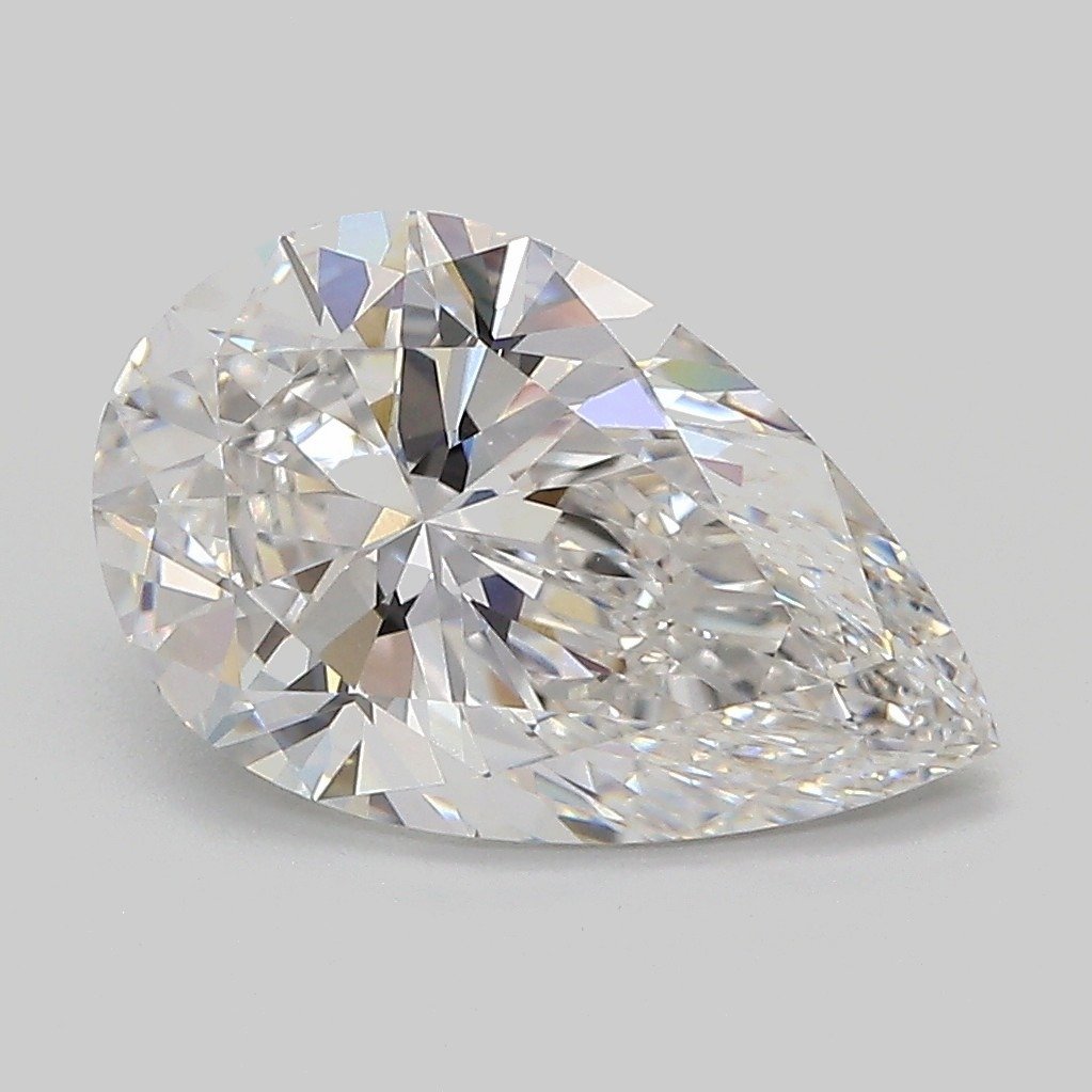 2.85ct E VS1 Rare Carat Ideal Cut Pear Lab Grown Diamond