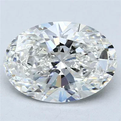 4.05ct F VS1 Rare Carat Ideal Cut Oval Lab Grown Diamond