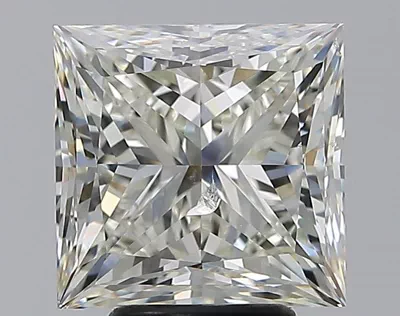 5.01ct I SI2 Rare Carat Ideal Cut Princess Diamond