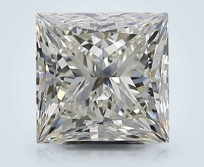 5.01ct I SI2 Rare Carat Ideal Cut Princess Diamond