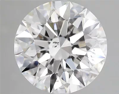 4.01ct F SI2 Rare Carat Ideal Cut Round Diamond