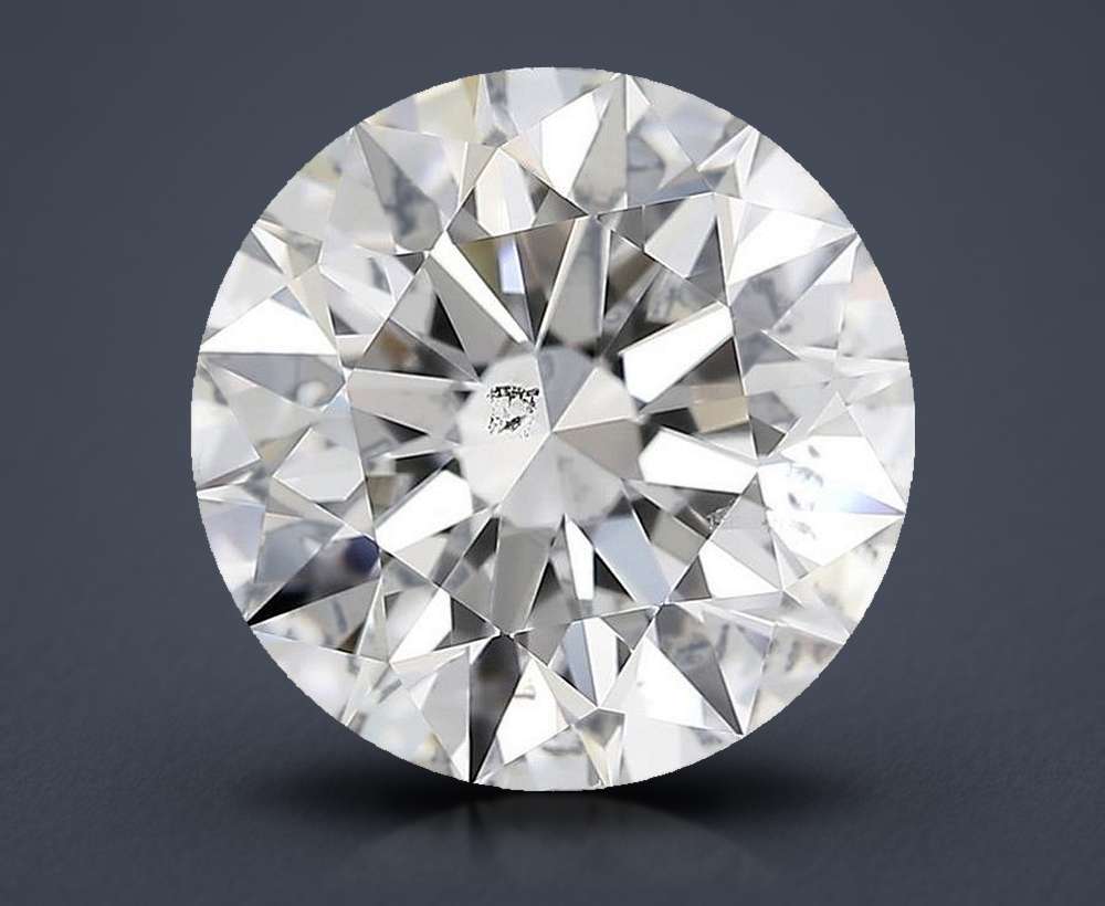 4.01ct F SI2 Rare Carat Ideal Cut Round Diamond