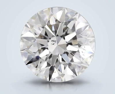 4.01ct F SI2 Rare Carat Ideal Cut Round Diamond