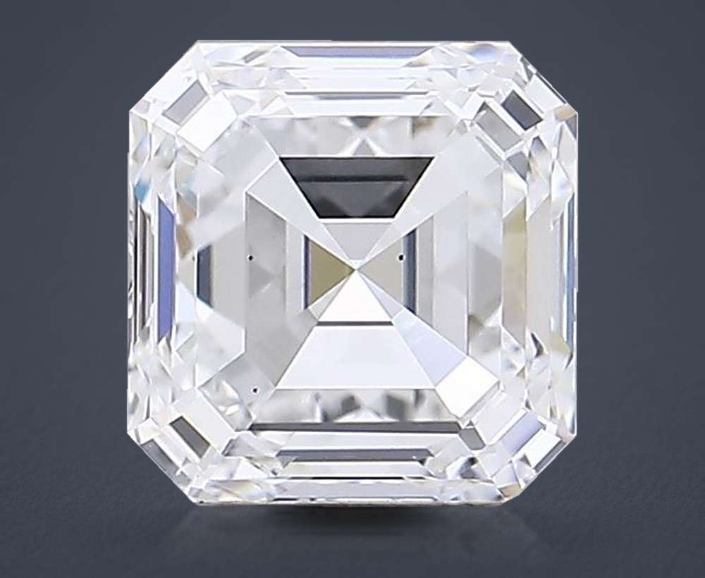3.01ct D VS2 Very Good Cut Asscher Lab Grown Diamond
