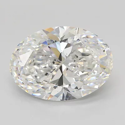 4.07ct E VS1 Rare Carat Ideal Cut Oval Lab Grown Diamond