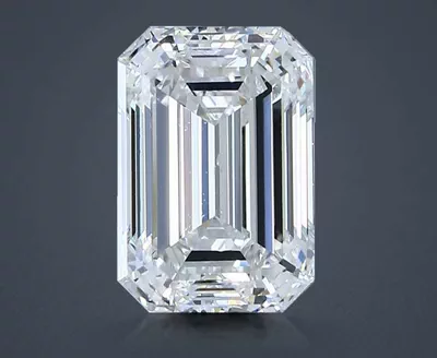 2.50ct E SI1 Rare Carat Ideal Cut Emerald Diamond