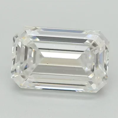 1.07ct D VS2 Excellent Cut Emerald Lab Grown Diamond