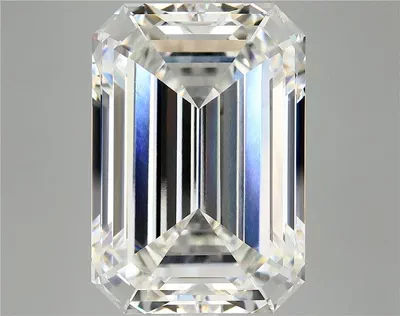 14.05ct F VVS2 Rare Carat Ideal Cut Emerald Lab Grown Diamond