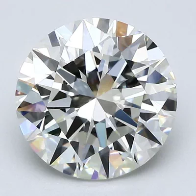 3.17ct J VVS1 Rare Carat Ideal Cut Round Diamond