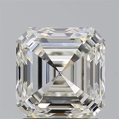 2.07ct J IF Rare Carat Ideal Cut Asscher Diamond