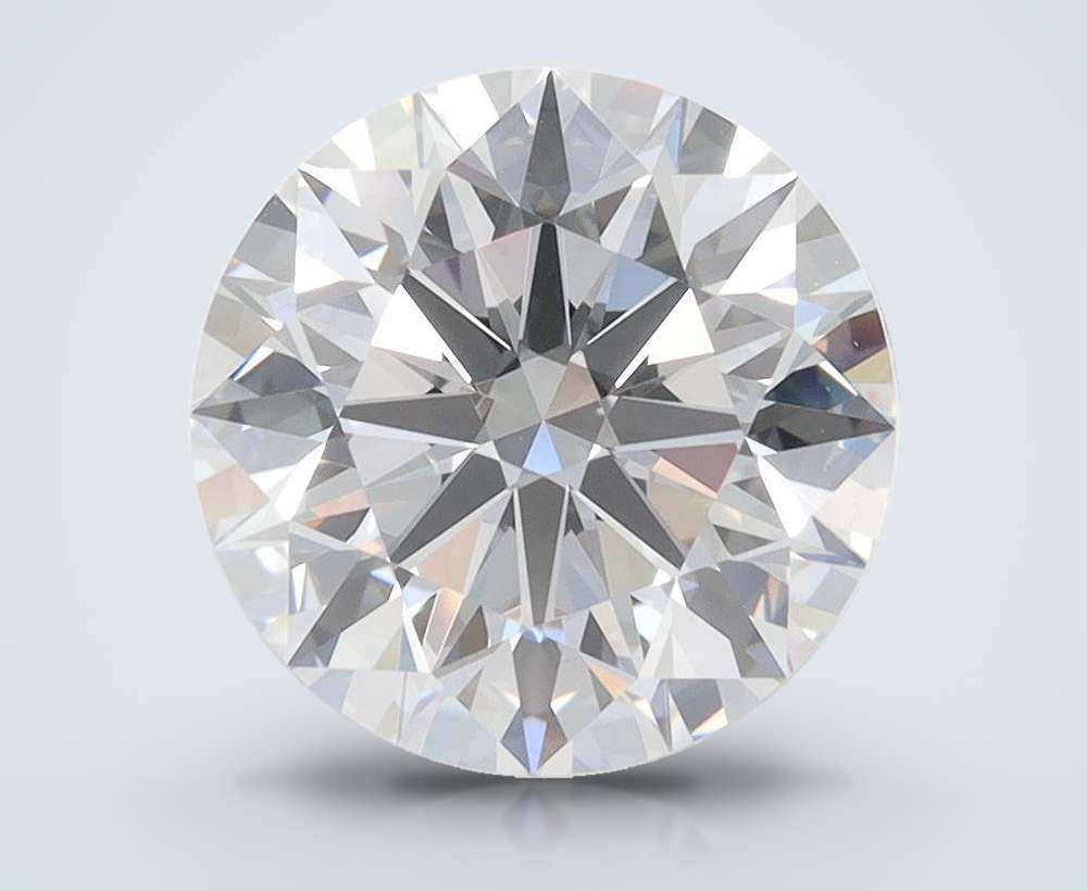 3.28ct D VVS2 Rare Carat Ideal Cut Round Lab Grown Diamond