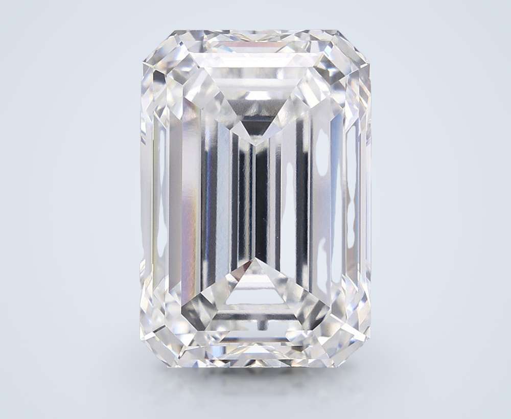 20.06ct F VVS2 Rare Carat Ideal Cut Emerald Lab Grown Diamond