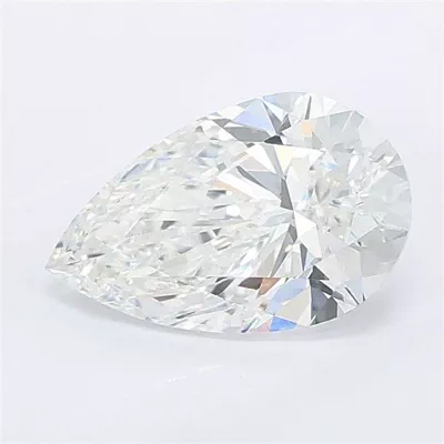 1.09ct E VVS2 Rare Carat Ideal Cut Pear Lab Grown Diamond