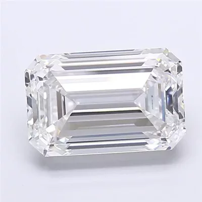 6.05ct E VVS2 Very Good Cut Emerald Lab Grown Diamond