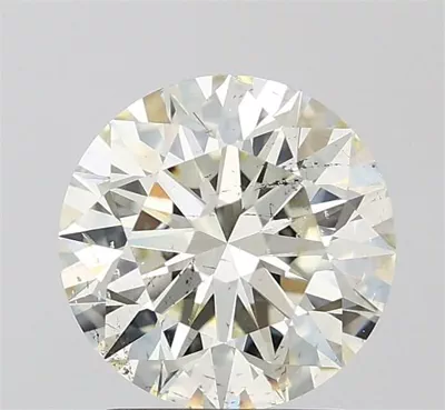2.07ct K SI1 Rare Carat Ideal Cut Round Diamond