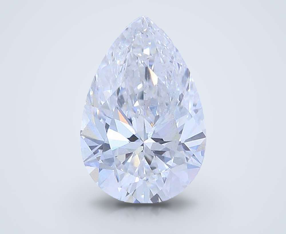 0.94ct E VS2 Rare Carat Ideal Cut Pear Lab Grown Diamond