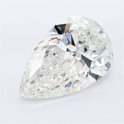 7.08ct F VS1 Rare Carat Ideal Cut Pear Lab Grown Diamond