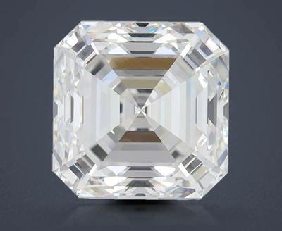 6.07ct F VVS2 Very Good Cut Asscher Lab Grown Diamond