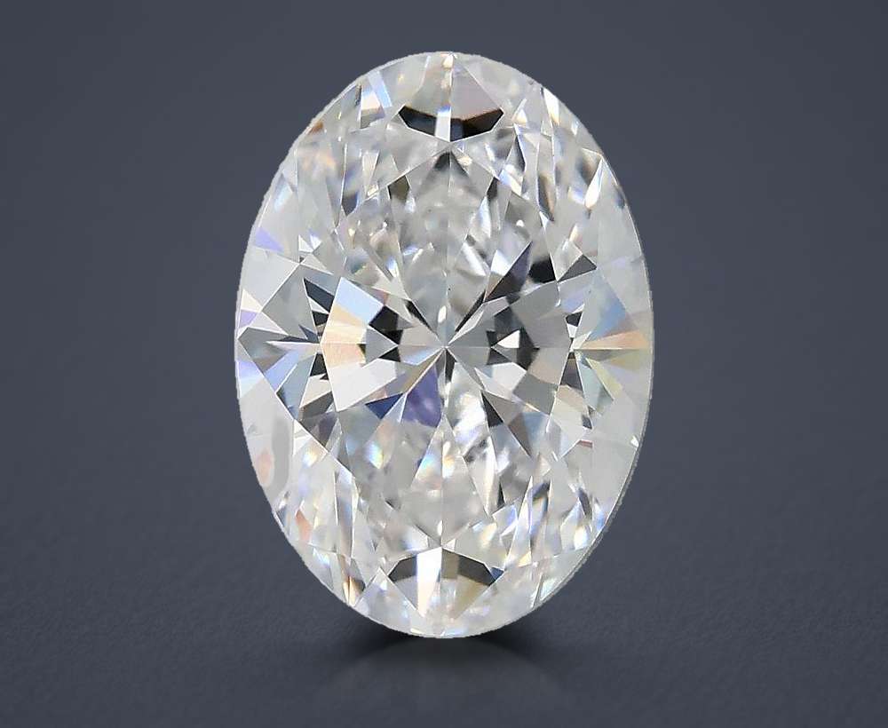 2.02ct D VS1 Rare Carat Ideal Cut Oval Lab Grown Diamond