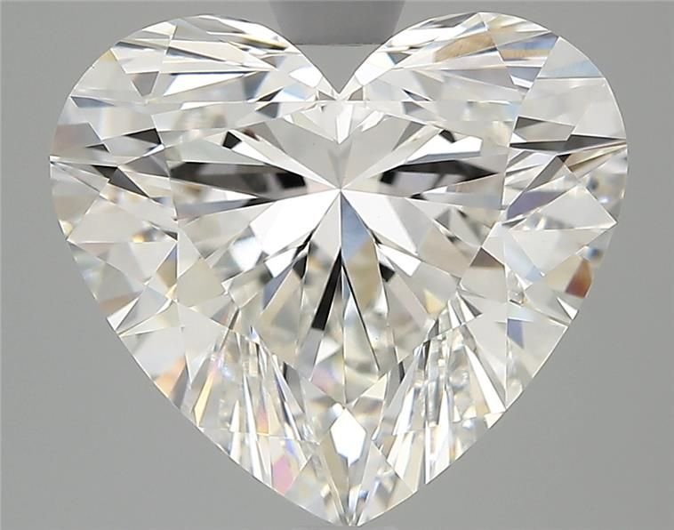 4.55ct F VVS2 Rare Carat Ideal Cut Heart Lab Grown Diamond