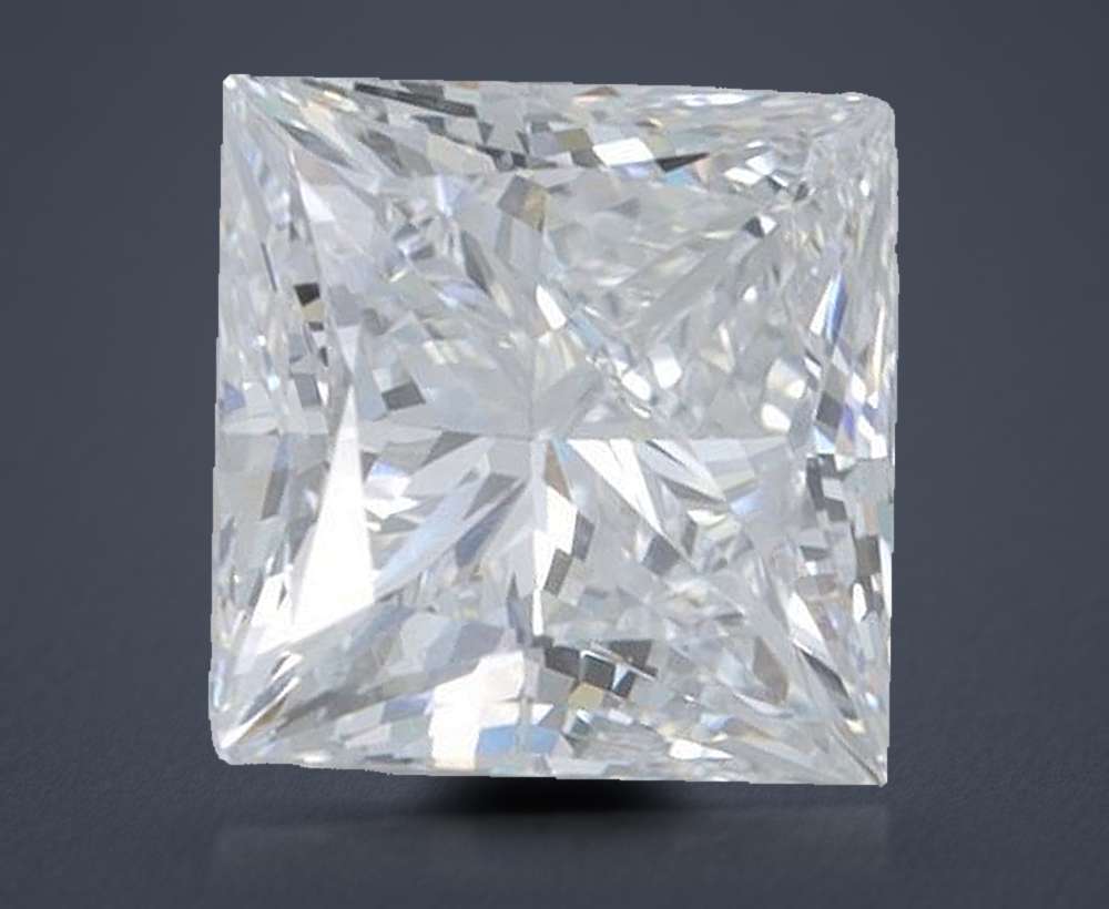 1.81ct E VVS2 Rare Carat Ideal Cut Princess Lab Grown Diamond