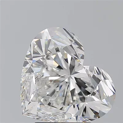 4.03ct F SI1 Rare Carat Ideal Cut Heart Diamond