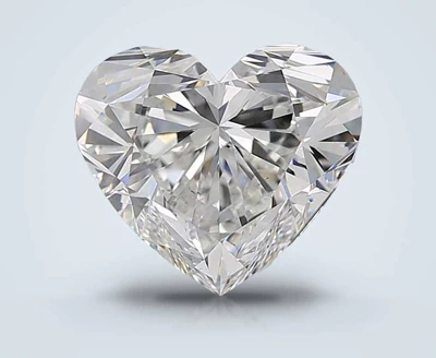 4.03ct F SI1 Rare Carat Ideal Cut Heart Diamond