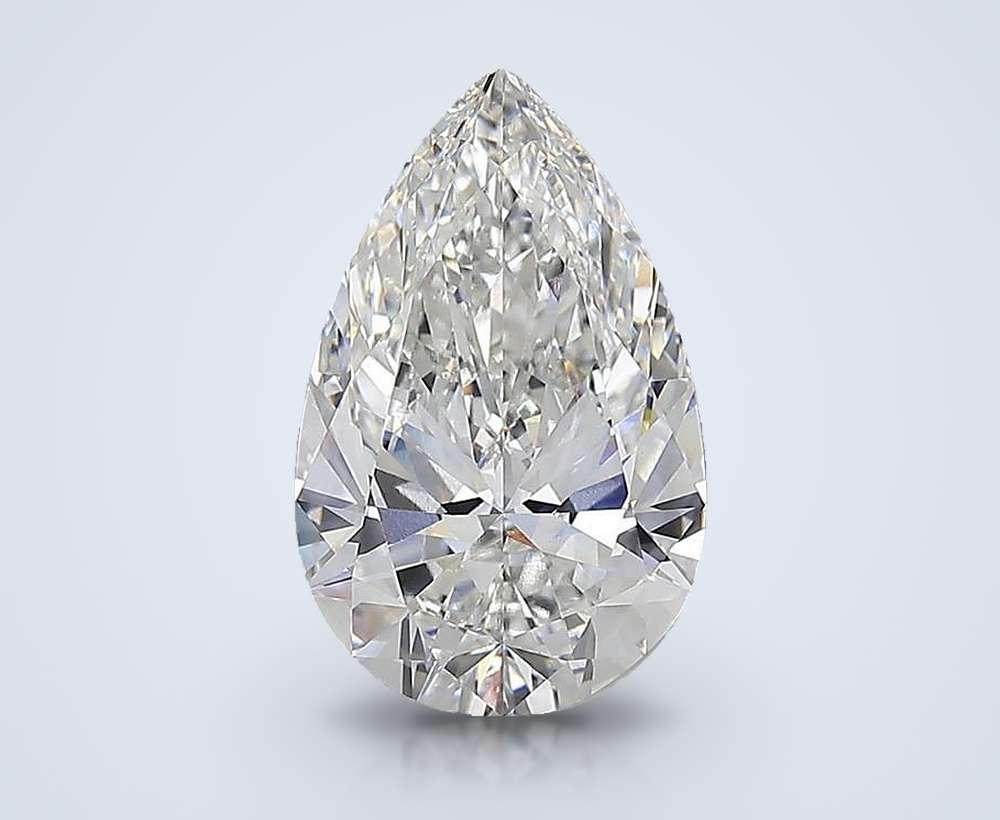15.09ct F VVS2 Rare Carat Ideal Cut Pear Lab Grown Diamond