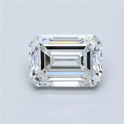 4.03ct H VVS2 Rare Carat Ideal Cut Emerald Diamond