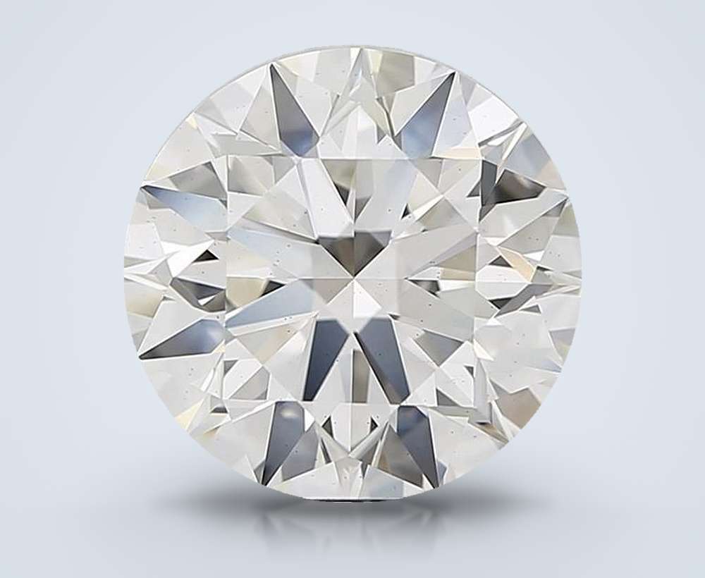6.56ct G VS2 Rare Carat Ideal Cut Round Lab Grown Diamond