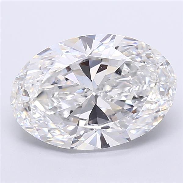 6.01ct F VS1 Rare Carat Ideal Cut Oval Lab Grown Diamond