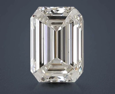 1.22ct F VS2 Rare Carat Ideal Cut Emerald Lab Grown Diamond