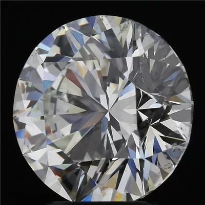 3.39ct H SI1 Rare Carat Ideal Cut Round Diamond