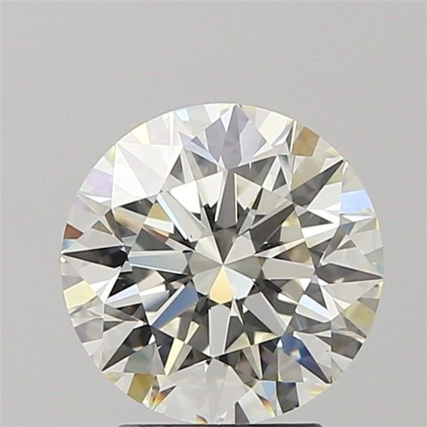 2.58ct K VS1 Rare Carat Ideal Cut Round Diamond