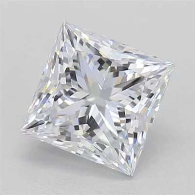 0.73ct E VVS1 Rare Carat Ideal Cut Princess Lab Grown Diamond