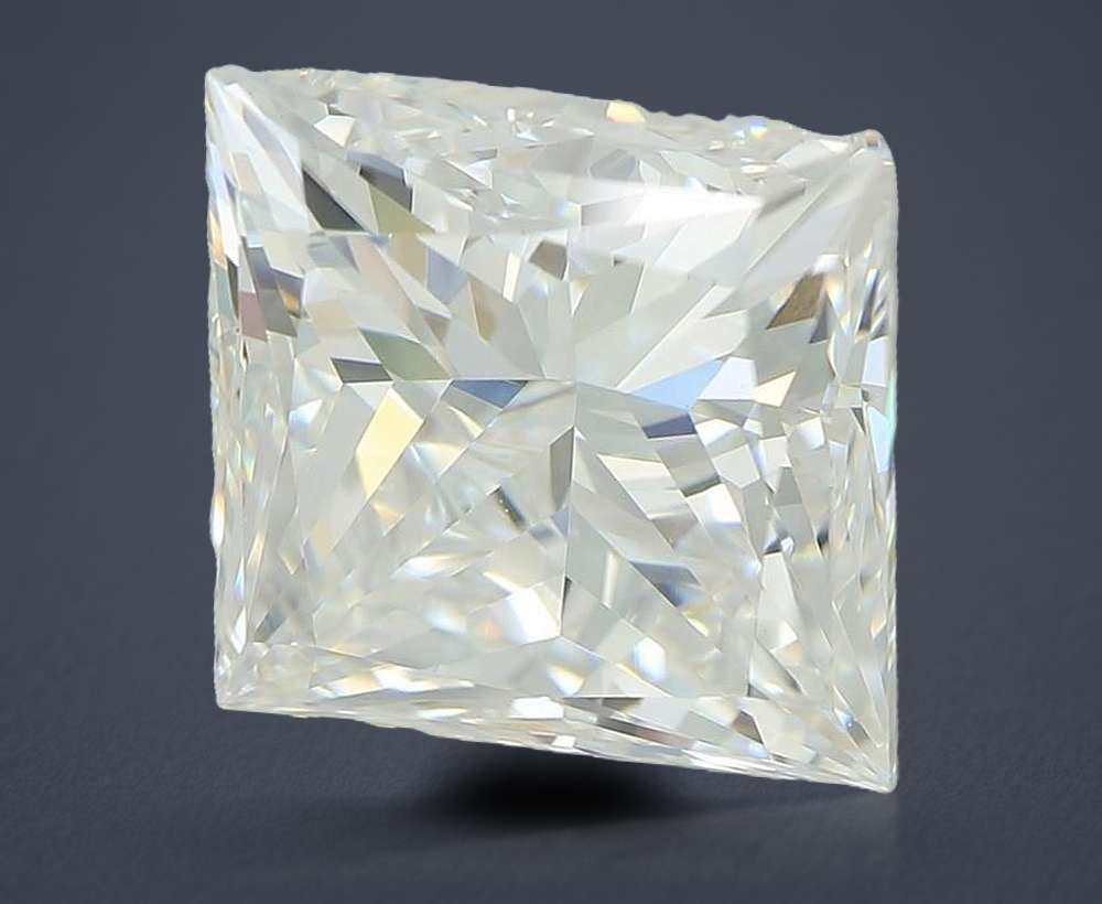 5.09ct E VVS2 Rare Carat Ideal Cut Princess Lab Grown Diamond