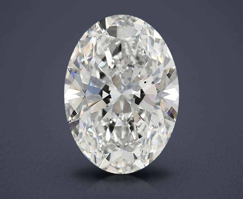 1.55ct E VS2 Rare Carat Ideal Cut Oval Lab Grown Diamond