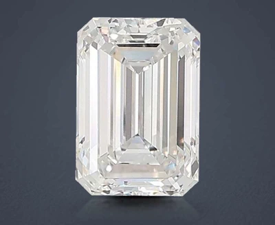 7.08ct F VS1 Rare Carat Ideal Cut Emerald Lab Grown Diamond