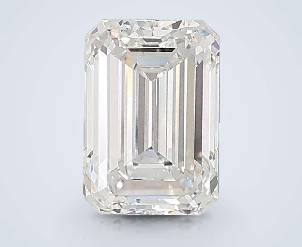 7.08ct F VS1 Rare Carat Ideal Cut Emerald Lab Grown Diamond