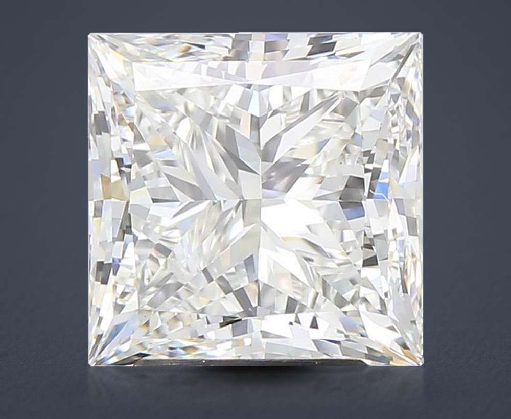3.46ct G VS1 Rare Carat Ideal Cut Princess Lab Grown Diamond