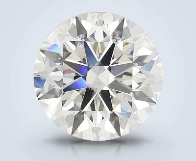 5.20ct H SI2 Rare Carat Ideal Cut Round Diamond