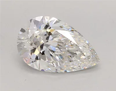3.05ct F VS1 Rare Carat Ideal Cut Pear Lab Grown Diamond