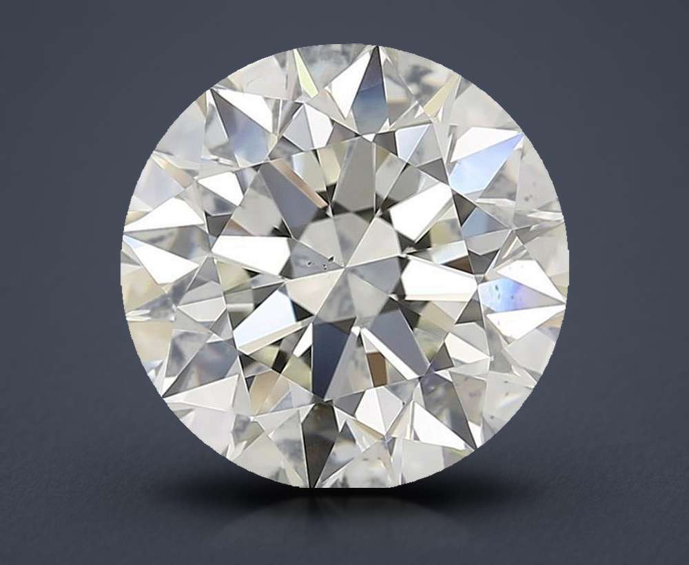 3.22ct I VS2 Rare Carat Ideal Cut Round Diamond