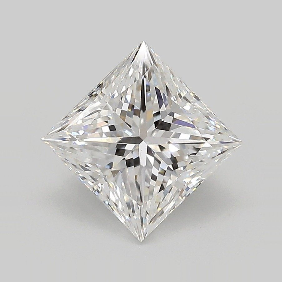 2.53ct E VVS2 Rare Carat Ideal Cut Princess Lab Grown Diamond