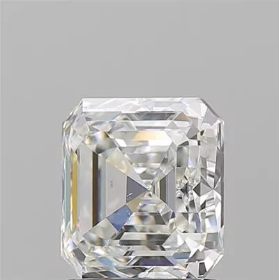2.10ct H SI1 Rare Carat Ideal Cut Asscher Diamond