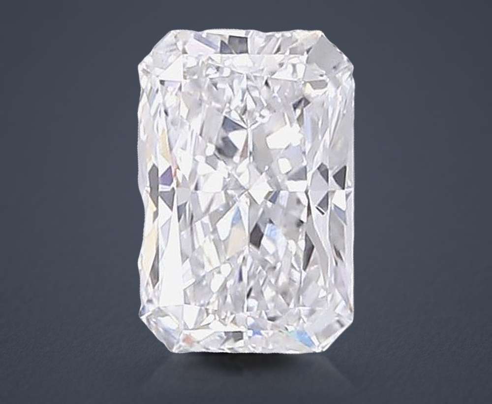 2.51ct E VVS2 Rare Carat Ideal Cut Radiant Lab Grown Diamond