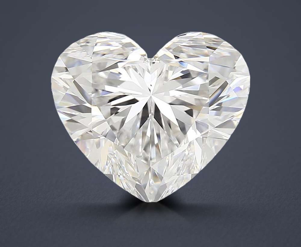 4.51ct E VS2 Rare Carat Ideal Cut Heart Diamond