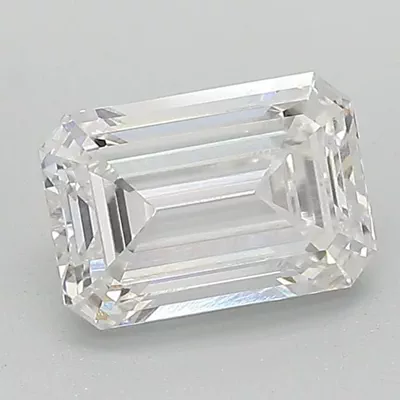 1.30ct F VVS1 Rare Carat Ideal Cut Emerald Lab Grown Diamond
