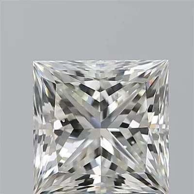 2.01ct K SI1 Rare Carat Ideal Cut Princess Diamond