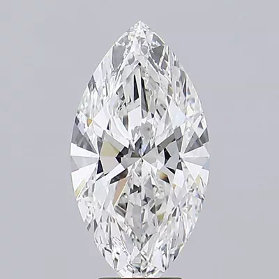 5.03ct F VS2 Rare Carat Ideal Cut Marquise Lab Grown Diamond